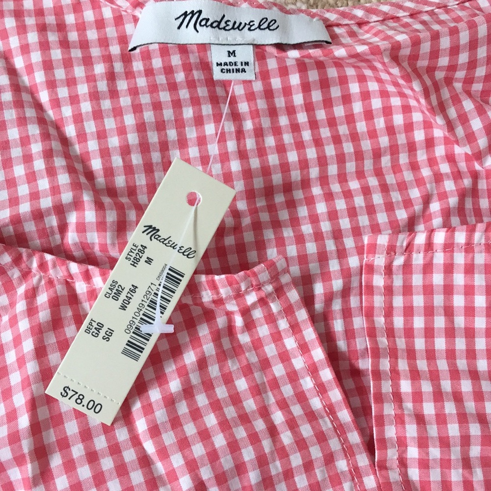 Madewell gingham top